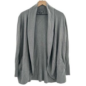 Barefoot Dreams Bamboo Long Sleeve Circle Lounge Cardigan Gray | Size L/XL